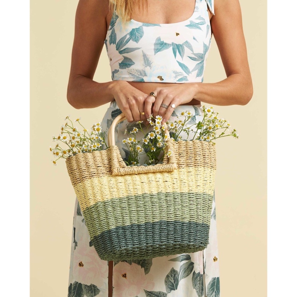 Billabong x Salty Blonde Straw Bag